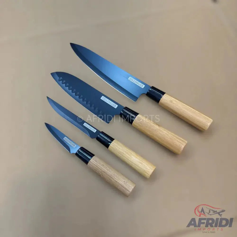 4 Piece Japanese Kitchen Knives Set