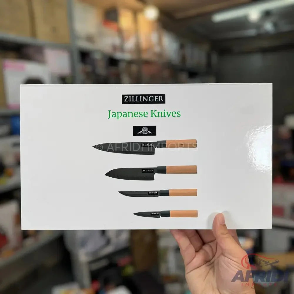 4 Piece Japanese Kitchen Knives Set